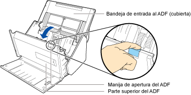 Abrir la parte superior del ADF