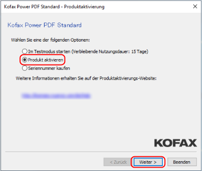 Aktivierung