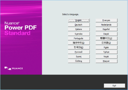 Language Selection