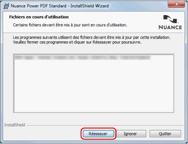 Fichier en cours d'utilisation