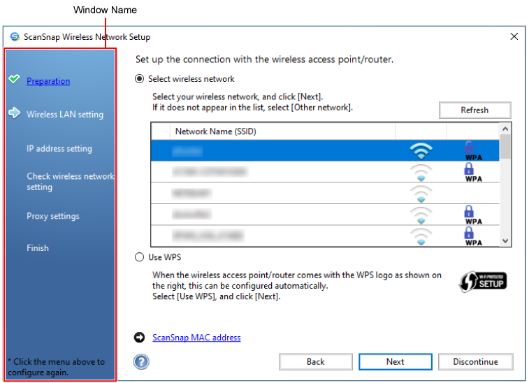 Wireless Network Setup Wizard