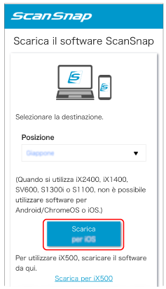 Scaricare il software ScanSnap