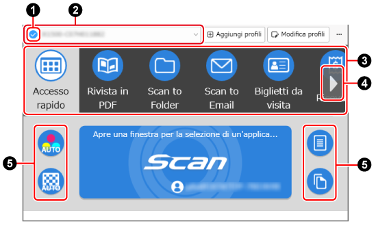 Finestra di scansione
