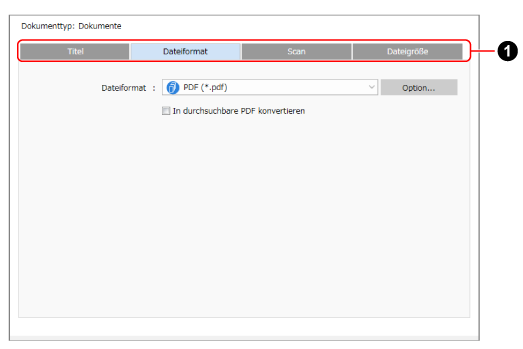 Detaillierte Einstellungen