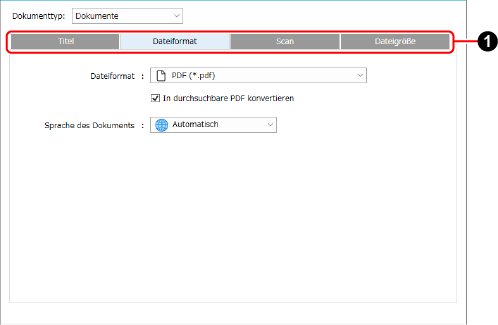 Detaillierte Einstellungen