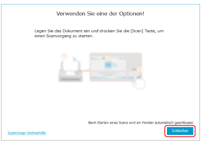 Einrichtung abgeschlossen