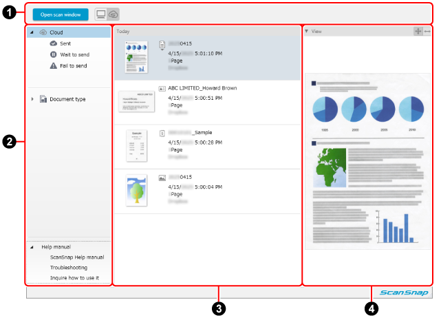 Main Window (via a Cloud Service Linkage)