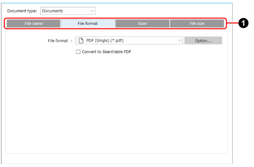 Detailed settings