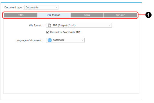 Detailed settings