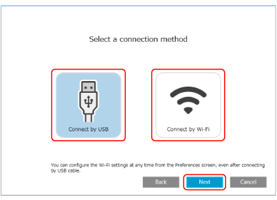 Selecting a Connection Method