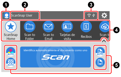 Pantalla de inicio
