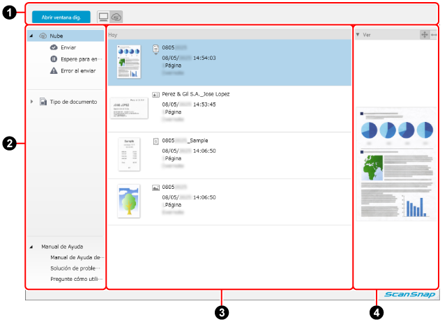 Ventana principal (a través de un Cloud Service Linkage)