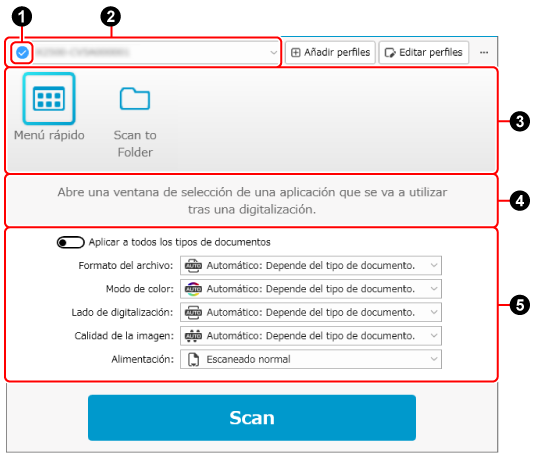 Ventana de digitalización