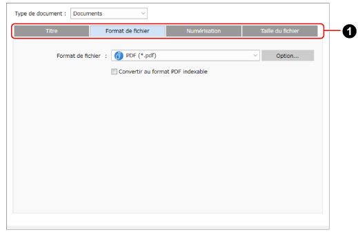 Paramètres détaillés