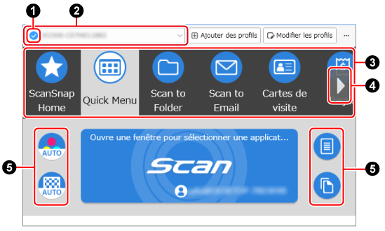 Fenêtre de numérisation