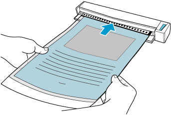 Inserting the Document into the ScanSnap