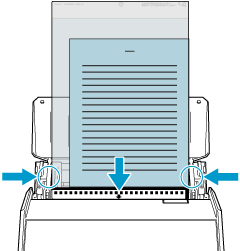 Einlegen von Dokumenten in den ScanSnap