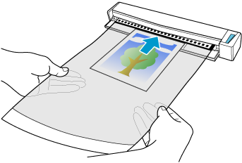 Inserting the Document into the ScanSnap