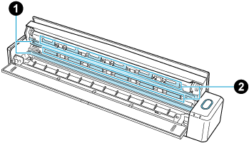 Inside of the ScanSnap