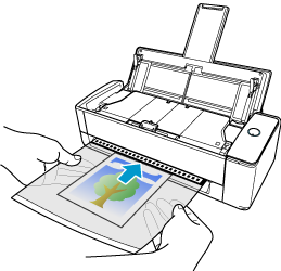 Inserting the Document into the ScanSnap