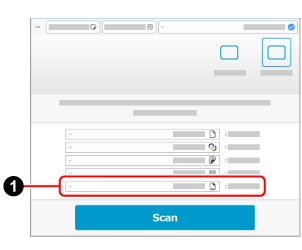 نافذة المسح الضوئي