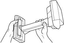 Holding the ScanSnap