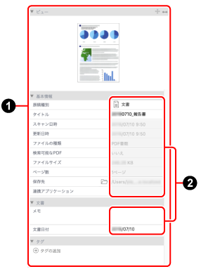 コンテンツビュー