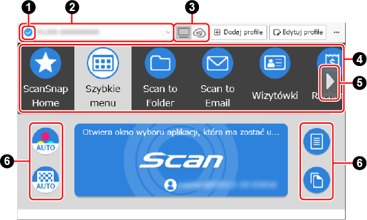 Okno skanowania