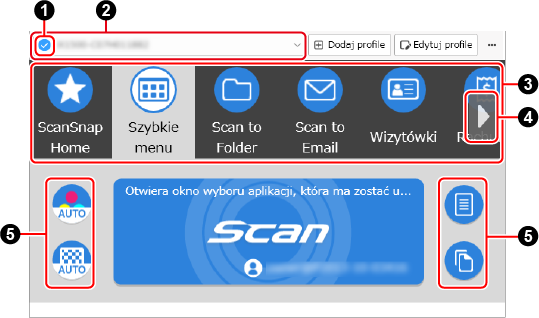 Okno skanowania