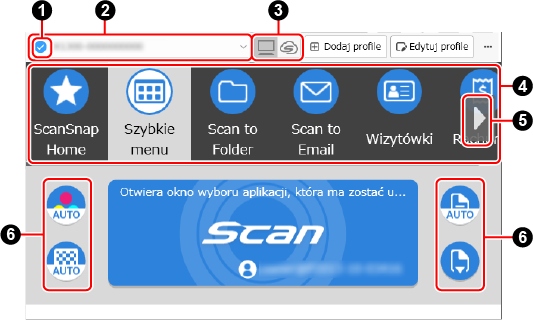 Okno skanowania
