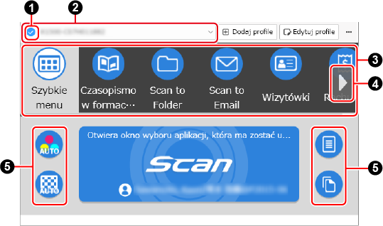 Okno skanowania