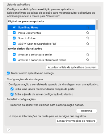 Quick Menu - Configurações
