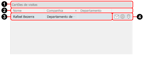 Lista de dados detalhada