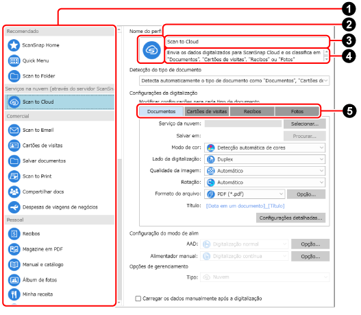 Janela [Adicionar novo perfil]
