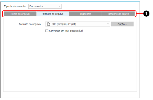 Configurações detalhadas