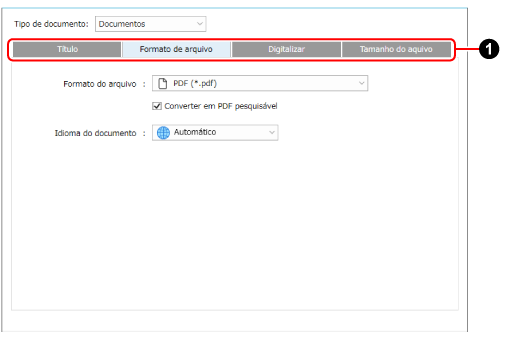 Configurações detalhadas