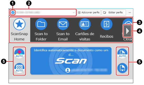 Janela de digitalização