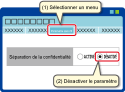 Exemple de Modification des Paramètres à l'aide d'un Navigateur Web