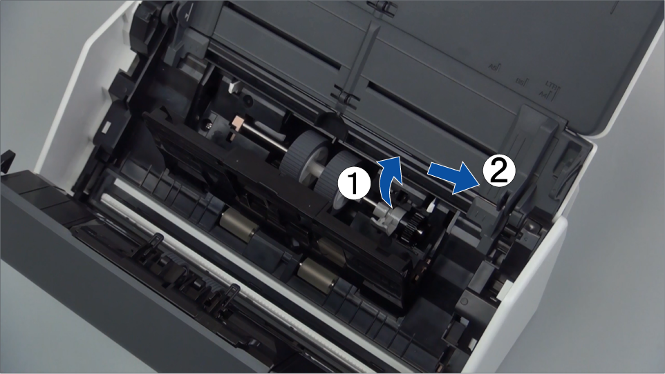 Rimozione del rullo di presa