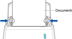 Regolazione delle guide laterali