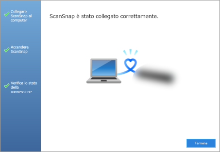 ScanSnap è stato collegato correttamente