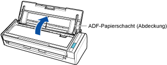 Öffnen des ADF-Papierschachts (Abdeckung)