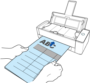 Inserting a Document with the Scanning Side Facing Up