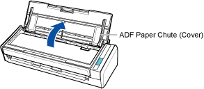 Opening the ADF Paper Chute (Cover)