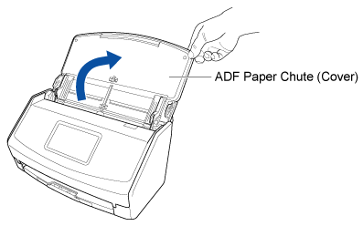 Opening the ADF Paper Chute (Cover)