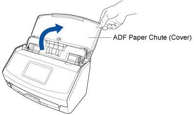 Opening the ADF Paper Chute (Cover)