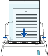 Colocando el documento en el ScanSnap