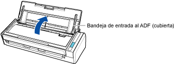 Abrir la bandeja de entrada al ADF (cubierta)