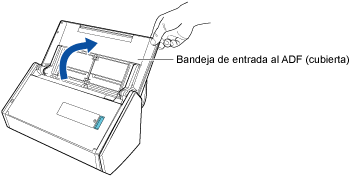 Abrir la bandeja de entrada al ADF (cubierta)