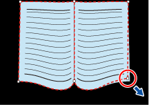 Modo de corrección de distorsión del libro